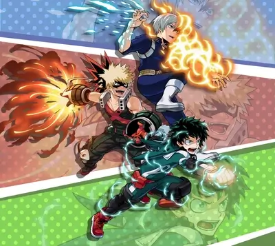 Three My Hero Academia characters