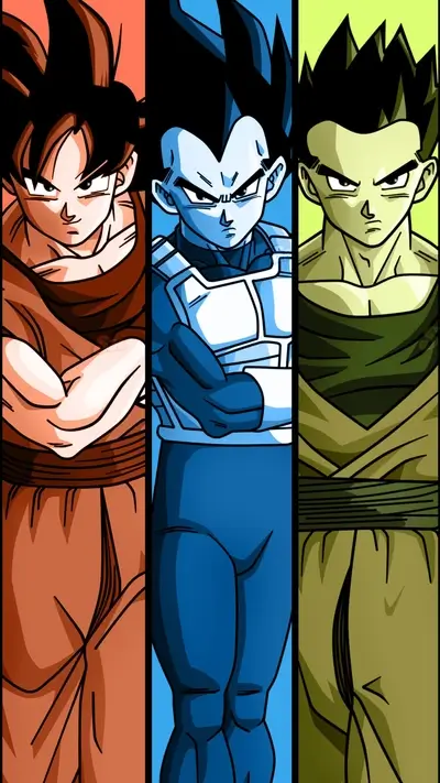 Three powerful fighters stand side by side