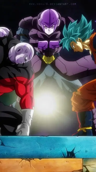 Three powerful warriors facing a bright light