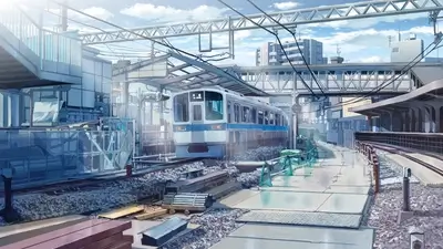 Train station under construction