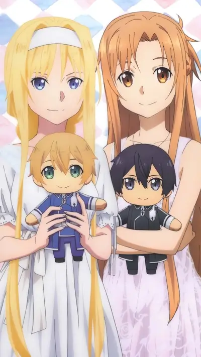 Two girls holding chibi plushies