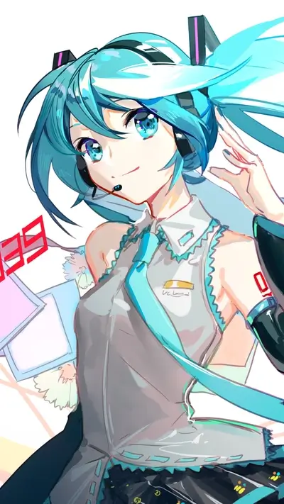 Vibrant digital illustration of a girl