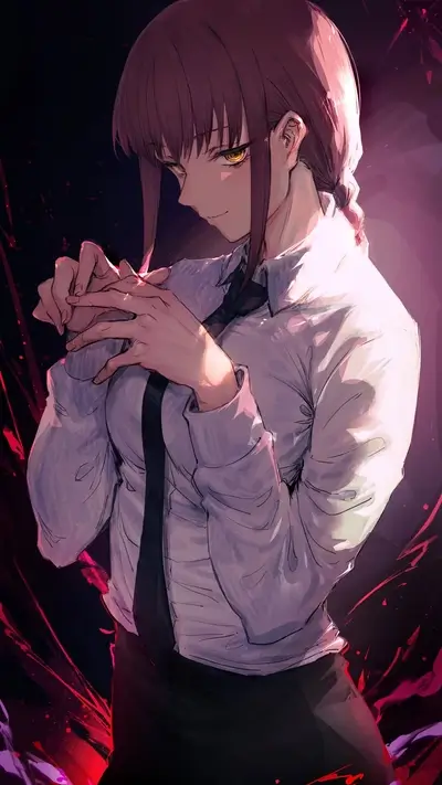 Woman in a business shirt